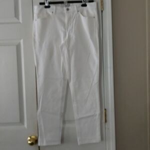 Jessica Simpson  white Rolled Crop Skinny Jeans  Sz 10 NWOT